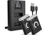 Cellonic 2X Batteria NB-13L Compatibile Con Canon Powershot G7 X Mark Ii G9 X Mark Ii G1X Mark Iii SX740 Hs SX620 Hs SX730 SX740, 1010Mah + Caricabatterie Doppio CB-2LHE Ricambio, Pila