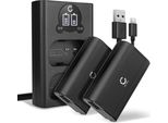 Cellonic, Batteria Per Fotocamera Compatibile Con Panasonic Lumix DC-S1R, DC-S1, DC-S1H, DMW-BLJ31 (7.4V, 2200Mah) 2 Pezzi + Doppio Caricabatterie
