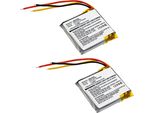 Subtel, Batteria Per Cuffie Compatibile Con Jbl E45BT, Everest Elite 300, Everest Elite E45BT (610Mah, 3.7V) 2X Batteria Di Ricambio GSP753030