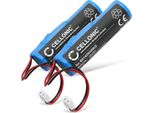 Cellonic, Batteria Per Altoparlante Compatibile Con Croove Voice Amplifier (2600Mah, 3.7V) 2X Batteria Di Ricambio B0143KH9KG