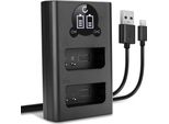 Cellonic Caricatore Doppio BCN-1 Smart E Veloce Compatibile Con Caricabatterie Dual BLN-1 Di Ricarica