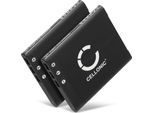 Cellonic, Batteria Per Fotocamera Compatibile Con Casio Exilim EX-S200, Exilim EX-ZS10, Exilim EX-ZS15 (550Mah, 3.7V) 2X