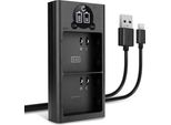 Cellonic Caricatore Doppio A-4A Smart E Veloce Compatibile Con Caricabatterie Dual A-4A Di Ricarica