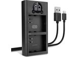 Cellonic Caricatore Doppio A-1 Smart E Veloce Compatibile Con Caricabatterie Dual A-2 Di Ricarica