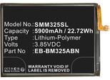 Cellonic Batteria EB-BM325ABN Compatibile Con Samsung Galaxy M32 (SM-M325) Ricambio Da 5900Mah Sostituzione Per Smartphone Telefono Cellulare