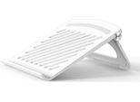 Cellonic Supporto Laptop – Regolabile E Portatile Per Notebook/Tablet Fino A 17" – Abs Antiscivolo Con Ventilazione – Bianco"