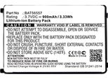 Cellonic, Batteria Per Ricetrasmettitore Compatibile Con Motorola VL50, 56557, PMNN4497A, PMNN4497AR (3.7V, 900Mah)
