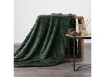 Eurofirany | Coperta - 200 X 220 Cm - Coperta Verde Accogliente - Morbida E Coccolosa