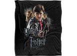 Harry Potter E I Doni Della Morte - Coperta Per Il Cast, Setosa E Morbidissima TV24671 (Taglia Unica) (Nero)
