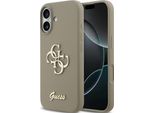 Etui Guess Silicone Big 4G Script Do Iphone 17 BrąZowy