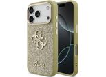 Etui Guess Fixed Glitter Big 4G Metal Frame Do Iphone 17 Pro ZłOty