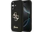 Etui Guess Silicone Big 4G Script Do Iphone 17 Czarny