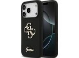Etui Guess Silicone Big 4G Script Do Iphone 17 Pro Czarny