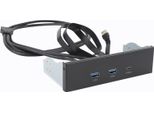 Hub Pannello Frontale Usb Gen2X2 Usb A Tipo C 3 Porte 5,25 Pollici 19 Pin 20Gbps Pannello Di Estensione Unità Ottica Per Pc Computer