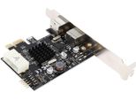Scheda Adattatore Da Pcie A PS/2 MCS9990CV Chip Incorporato USB2.0 Pin Pcie A 2 Porte PS/2 Tastiera Mouse Scheda Di Espansione Per Pc