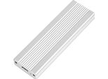 M.2 Ngff Sata Mobile Hard Disk Case USB3.1 Type-C External Ssd Enclosure Fast Transmission Aluminum Alloy Shell Silver (Not Inclube Hard Disk)
