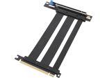Cavo Riser Pcie 5.0 X16 90 Gradi Ad Angolo Retto 128Gbps Schermato Cavo Di Estensione Gpu Pcie 5.0 X16 Per Pc Case Server Itx Costruzioni Computer Supporti 15Cm / 5.9In