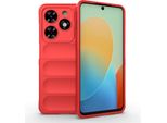 Cover Magic Shield Per Tecno Spark 20C, Rosso