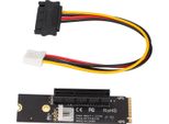 Scheda Riser NGFF/M.2 A Pcie X4, Scheda Adattatore NGFF/M.2 A Pcie X4 Con Indicatori Led Per Minatori Bitcoin