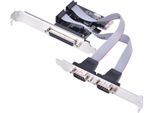 Scheda Adattatore Da Pcie A 2 Porte Seriali RS232 DB9 1 Porta Parallela Lpt DB25 Per Desktop