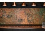 Copperandcraft, Alzatina Da Cucina In Rame 90X90 Cm, Pannello Murale In Metallo Realizzato A Mano, Decorazione Da Parete, Rivestimento Murale Cucina