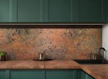 Copperandcraft, Alzatina Da Cucina In Rame 80X60 Cm, Pannello Murale In Metallo Realizzato A Mano, Decorazione Da Parete, Rivestimento Murale Cucina,