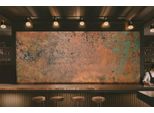 Copperandcraft, Alzatina Da Cucina In Rame 70X60 Cm, Pannello Murale In Metallo Realizzato A Mano, Decorazione Da Parete, Rivestimento Murale Cucina,