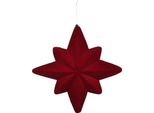 Decorazione Giocattolo Stella Countryfield In Cartone Rosso 22Cm - Natale