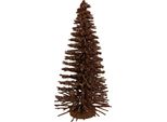 Clayre & Eef Decorazione Natalizia Figura Albero Di Natale Ø 17X30 Cm Legno Marrone
