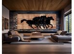 Copperandcraft Cavalli Murali In Vero Rame, Decorazione Murale In Metallo Fatta A Mano, Arte Contemporanea, Per Soggiorno, Hotel, Stile Moderno