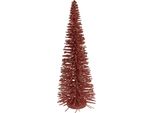 Clayre & Eef Decorazione Natalizia Figura Albero Di Natale Ø 20X50 Cm Legno Rosa
