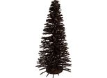 Clayre & Eef Decorazione Natalizia Figura Albero Di Natale Ø 17X30 Cm Legno Marrone