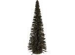 Clayre & Eef Decorazione Natalizia Figura Albero Di Natale Ø 20X50 Cm Legno Verde