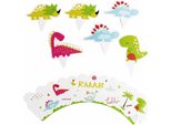 Stampi Per Cupcake Dino Muffin Dinosaurier 6 Pz.