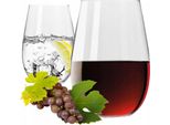 Bicchieri Krosno, 2 X 590 Ml, Bicchieri Da Sidro Harmony Crystal Red