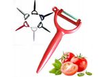 Pelapatate Orizzontale Per Frutta E Verdura, Lama In Acciaio Inox, Raschietto Affilato