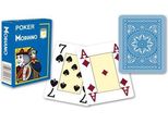 Modiano Spielkarten 486 - Poker Cristallo 4 Index Azzurro
