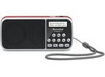 Technisat Techniradio Rdr | Radio Dab+/Ukw Portatile Con Adattatore Di Rete, Batteria Ricaricabile | Rosso