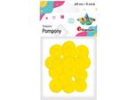 Pompony żółTe 18Mm 15Szt Titanum