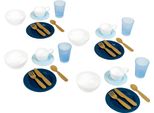 Set Di Stoviglie Theo Klein I Robusto Ed Elegante Set Di Stoviglie Per 4 Persone I Include Ciotole E Posate Color Oro I Giocattolo Per Bambini A Partire Dai 2 Anni Di Età