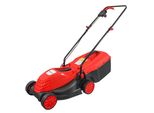 Rasaerba Elettrico Vertex Da 1400 W Con Cesto D'erba Da 25 Litri, 3 Posizioni Di Altezza Di Taglio