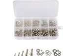 Set Di 320 Pezzi Di Bulloni, Dadi E Rondelle In Acciaio Inox - M2 M2,5 M3 M4 M5