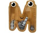 Scatola Del Tesoro In Legno - Lettera M