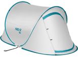 Tenda Da Campeggio Automatica Nils - 220×120 Cm Con Protezione Uv E Telo Di Fondo Grigio