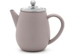 Bredemeijer Teiera A Doppia Parete Da 0,5 Litri - Piccola Teiera Isolante In Acciaio Inox Grigio Con Coperchio In Vetro E Filtro Per Tè - Ideale Per Tè Sfusi