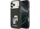 Etui Karl Lagerfeld Iml Aquarelle Karl & Choupette & Logo Magsafe Na Iphone 17 Pro Max - Czarne