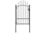 Vidaxl Cancello Da Giardino In Acciaio 1X2,2 M Nero