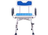 Succebuy Sedia Da Doccia Girevole A 360°, Sedile Da Doccia Regolabile Con Braccioli E Schienale Per Doccia O Vasca Da Bagno, Sedile Da Bagno Girevole Antiscivolo Per Anziani, Disabili, Infortunati