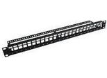 Microconnect - Patch Panel - Schwarz - 1U - 48.3 Cm (19") - 24 Ports"