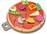 Pizza Giocattolo In Legno Tender Leaf - Set Pizza Party Per Bambini
